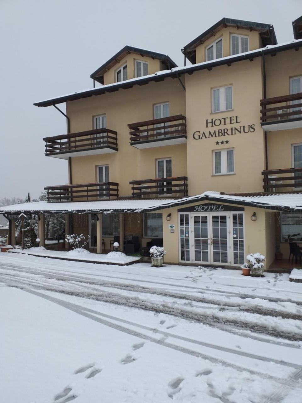 Hotel Gambrinus Abbadia San Salvator Bagian luar foto
